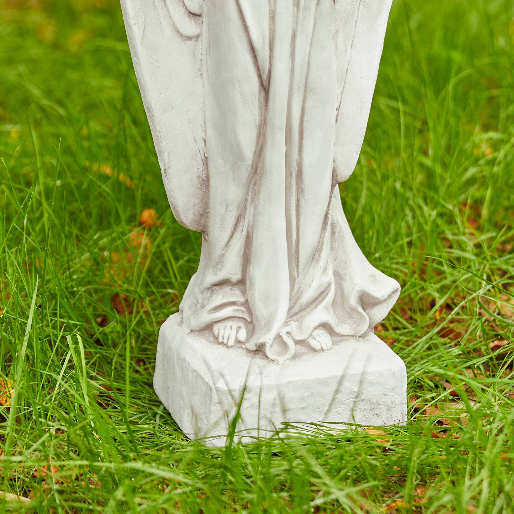 Glitzhome® 20.5" Standing Archangel Garden Statue